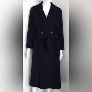 Giorgio Armani Camel Hair Blue Coat- Retail $7,890.